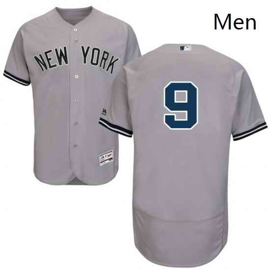 Mens Majestic New York Yankees 9 Roger Maris Grey Road Flex Base Authentic Collection MLB Jersey